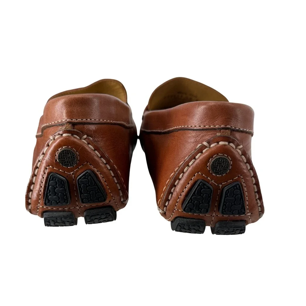 Cole Haan Mens Grant Canoe Penny Loafer Tan Leather Driving Shoes C04534 9.5M